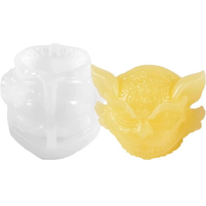 Moule à Bougie En Silicone 3D Forme Animaux (8 Modèles) - Pour Résine, Savon, Plâtre - Silicone Souple, Démoulage Facile - 12