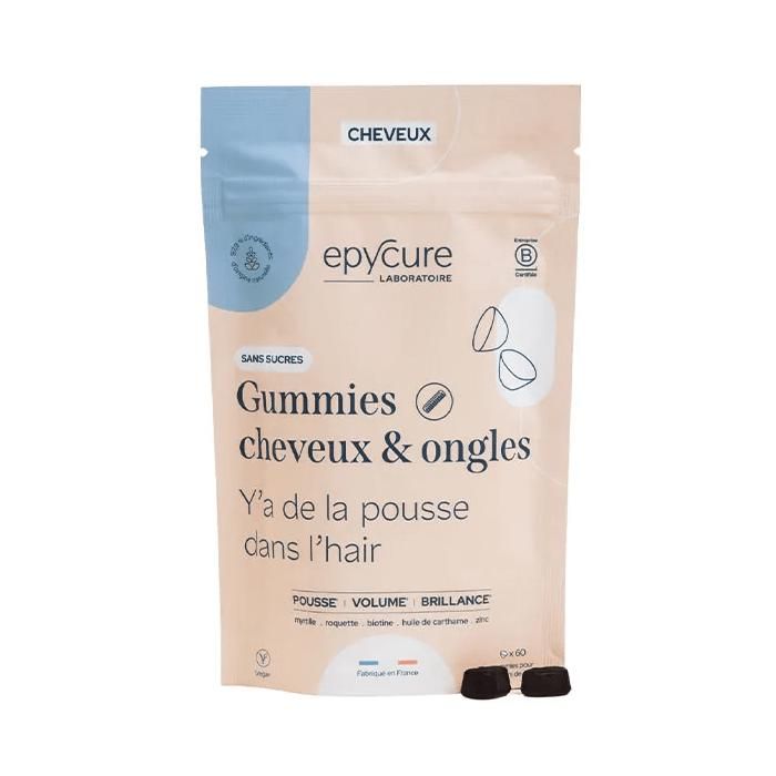 Epycure Gummies Cheveux & Ongles Sans Sucre Booster Pousse 60 gummies — free download