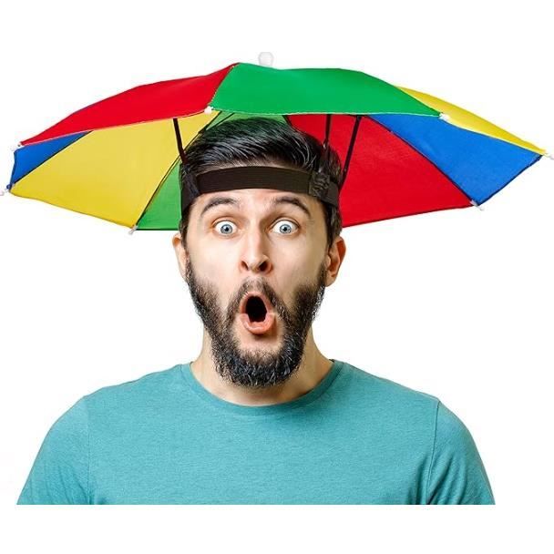 HPZIHUIT Casquette Parapluie Mains Libres pour l'extérieur, Chapeau de pêche, imperméable, Protection UV, léger HPZIHUIT Casquette Parapluie Mains Libres pour l'extérieur, Chapeau de pêche, imperméable, Protection UV, léger