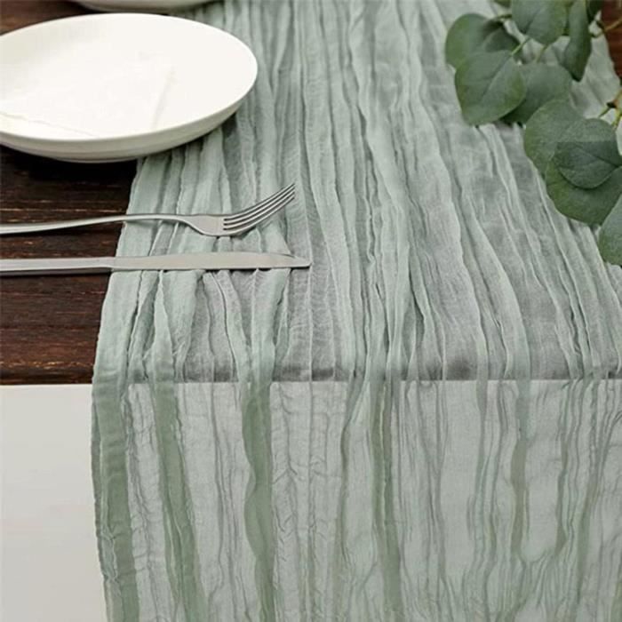 Nappe En Gaze De Terre Cuite, Chemin De Table, Orange Brûlé, Décorations Rustiques Boho Pour Décoration De Mariage, Douche, Fête De Vacances