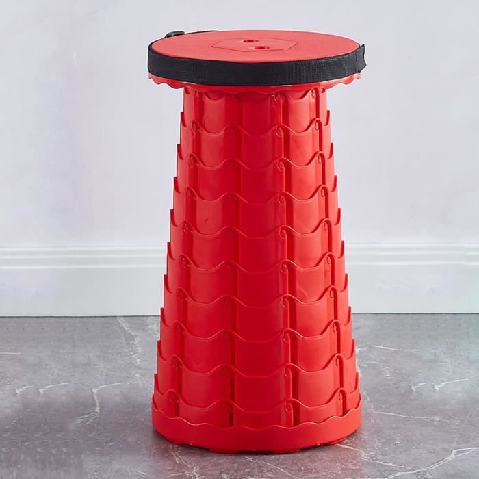 Tabouret Pliant, Portable, Tabouret Télescopique, Extérieur, Réglable, Petit Banc Escamotable
