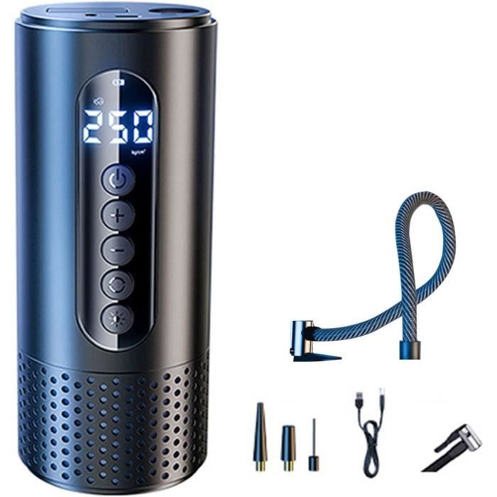 Mini Compresseur à Air Portatif 150PSI – Gonfleur De Pneus Voiture 4000mAh – Rechargeable