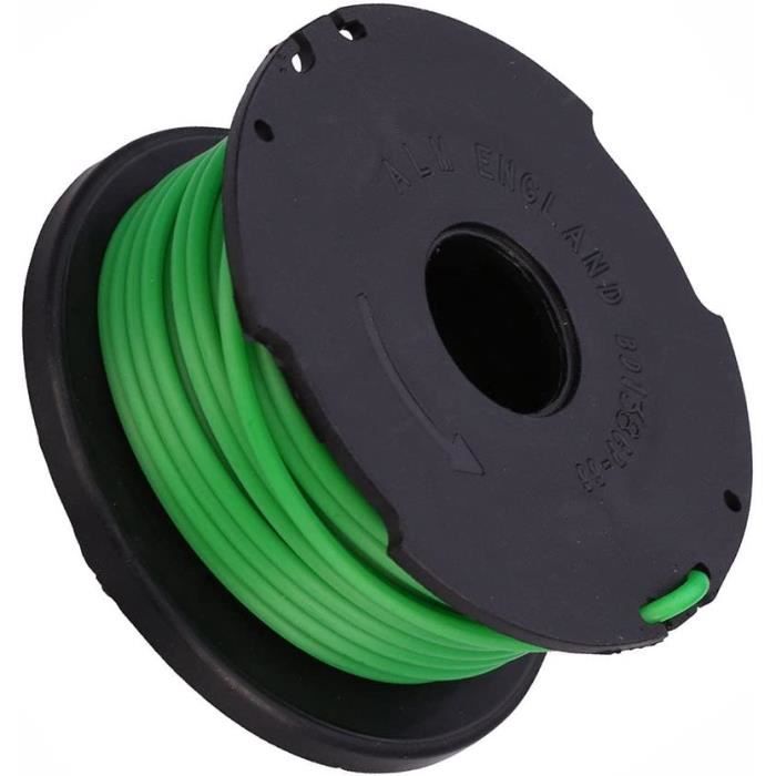 6 Bobines De Fil Nylon Pour Black & Decker GL7033/GL8033/GL9035 - Diamètre 2mm - 6m - Vert