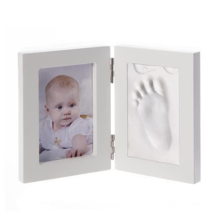 Kit Pour Moulage D Empreinte Bebe Ou Animal 2d Avec Cadre Photo Blanc 18 5x12 5cm Blanc Achat Vente Cadre Photo Prolongation Soldes Cdiscount