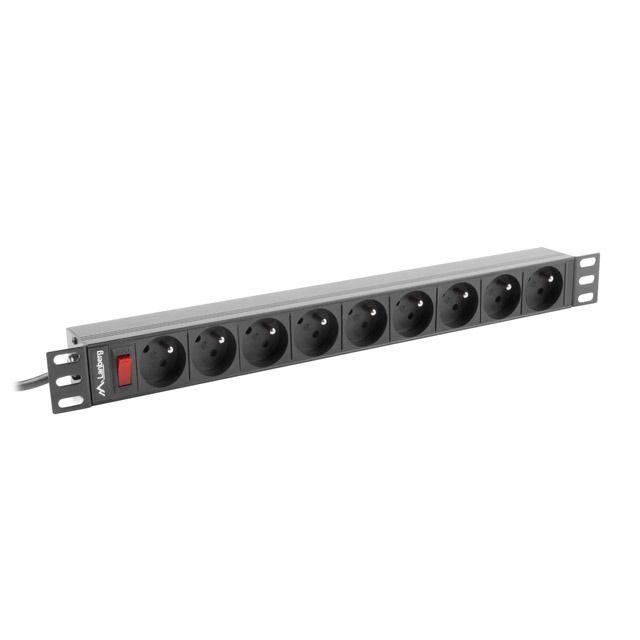 Multiprise rack 19 1U 9 prises - vue 2