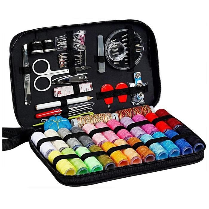 Kit Couture Complet Avec Sac De Rangement, 98 Pcs Trousse Couture Professionnel Avec Accessoires Nécessaires