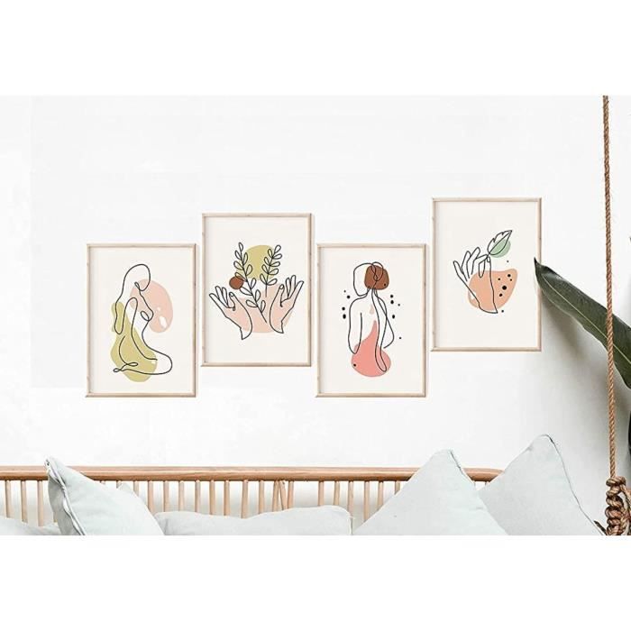 FYRN Poster vintage Le tarot du diable - Impression d'art mural rétro esthétique - Décoration de chambre ou de bureau - 20 x 30 cm - Style sans cadre