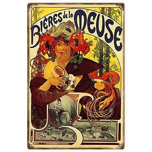 KTYWZ Plaque En Métal Humoristique Honfleur France, Vintage, Rétro