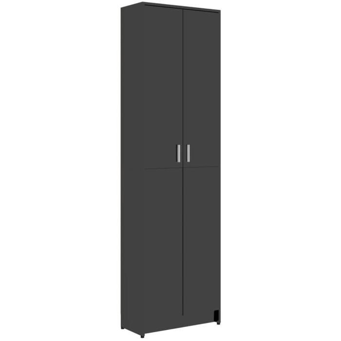 GardeRobe de Couloir Vestiaires Armoires pour Chambre d'adulte Noir