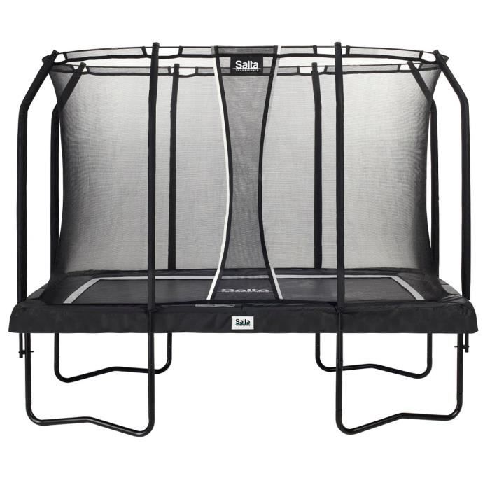 Trampoline - SALTA - Edition Premium Noire - 214 x 305 cm - Rectangulaire - Avec filet de sécurité