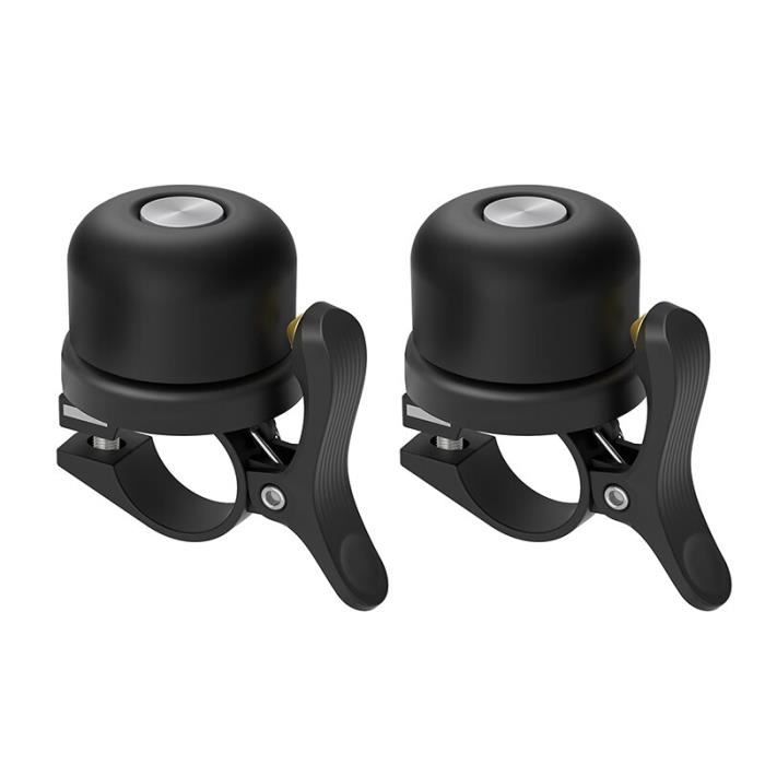 Sonnette Knog Oi Luxe Small noire pour guidon vélo 22.2 mm