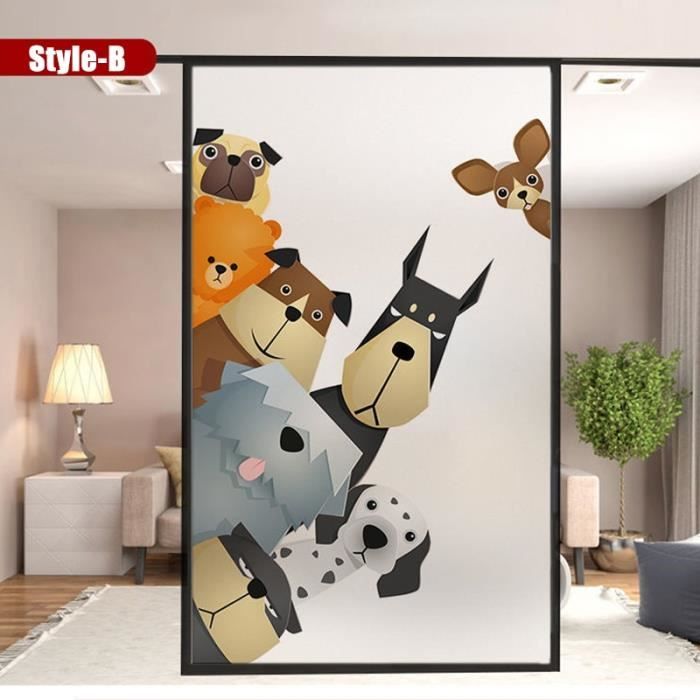 Film Décoratif 3D Arc-en-ciel Pour Fenêtre Vitraux Autocollant Statique Amovible Pour Maison, Jardin, Balcon