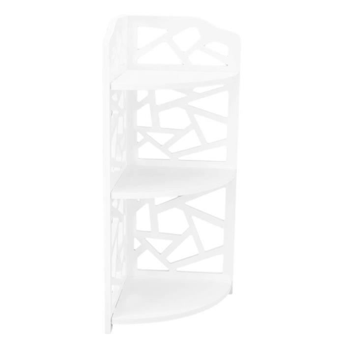étagère d'angle en panneau de mousse de pvc, étagère d'angle debout à assemblage direct de type encliquetable, simple pour