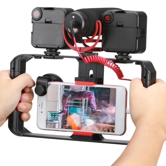 INGSHOP© Stabilisateur support de prise de vue pour téléphone Ulanzi Smartphone Video U-Rig Pro