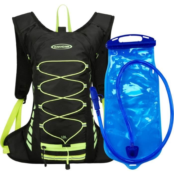 Sac à Dos Avec Gourde Et Pochettes – Idéal Randonnée, Sport Et Voyages | Hydratation Et Rangement Pratique (Gris, Unique