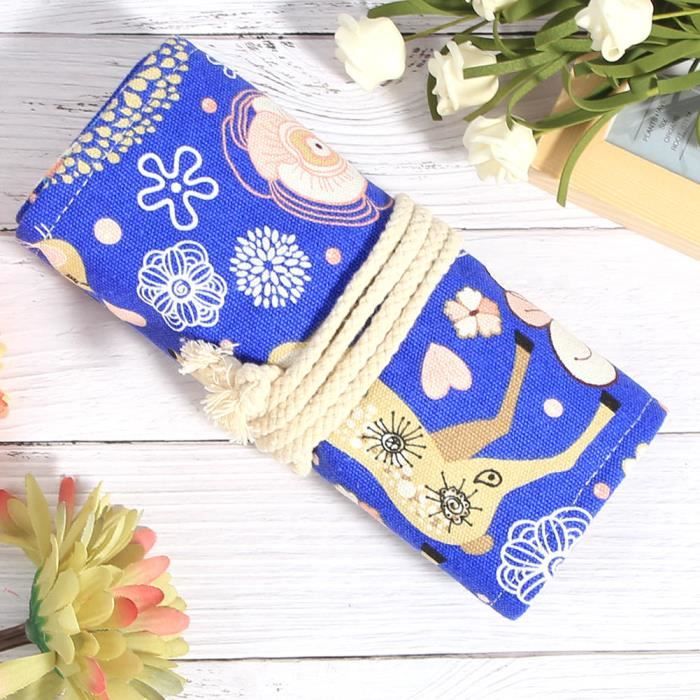 Ensemble Sac + Rouleau Pour Kilt - Garniture Bleue - Tissu Terylene - Fermeture Zip - Parfait Pour Transport Et Rangement