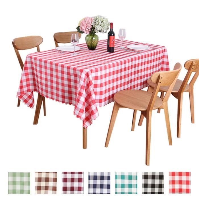 Nappe ronde à carreaux - Louer Tissus Nappe XXe