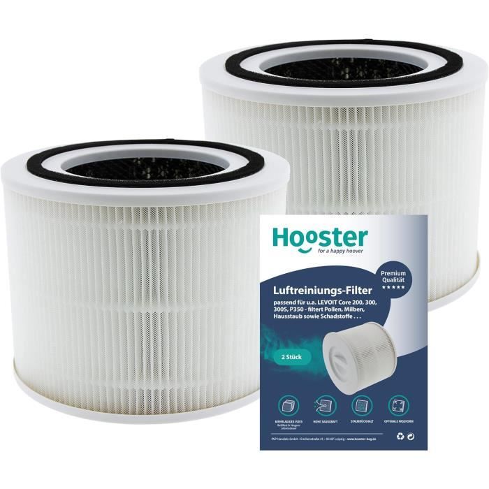Lot De 2 Filtres à Air HEPA 3 En 1 PUREBURG Compatibles Avec Purificateur D'Air LUBY HHA-50