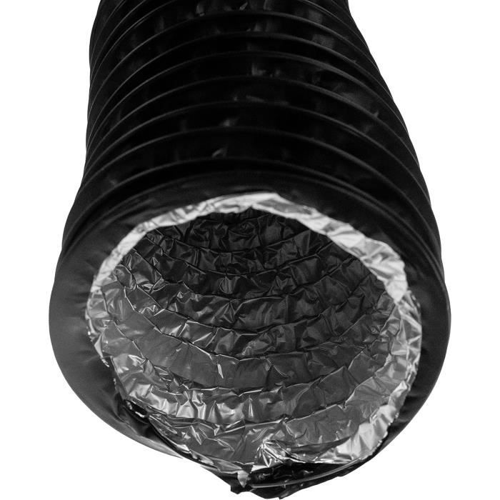 Tube Aluminium émaillé Blanc 100 Cm - Pour Gaine De Ventilation, Conduit D’air | Résiste Jusqu’à 200°C, Joint étanche