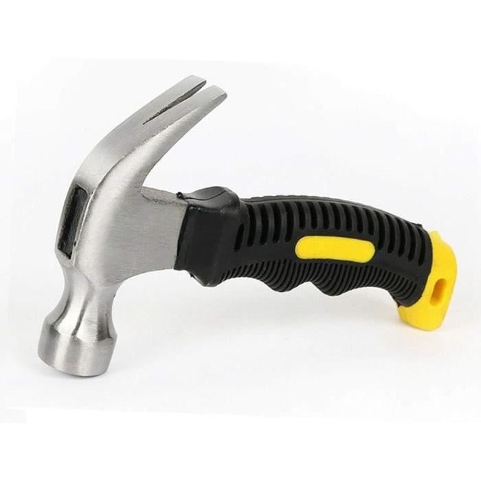 Marteau à Panne Fendue 27cm - Marteau De Charpentier, électricien, Camping - Poignée Confortable, Acier Carbone, Léger