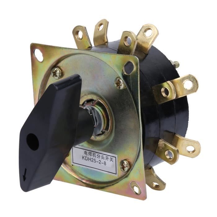 Commutateur Rotatif 7 Positions 4 Phases 20A YMZ12-20/4 - Pour Moteurs, Machines Industrielles