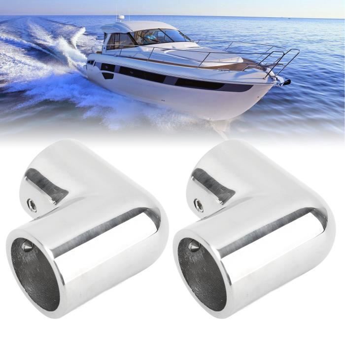 Raccord En T à 90° Pour Main Courante De Bateau - Acier Inoxydable 316 Marin, Diamètre 25 Mm Et 22 Mm