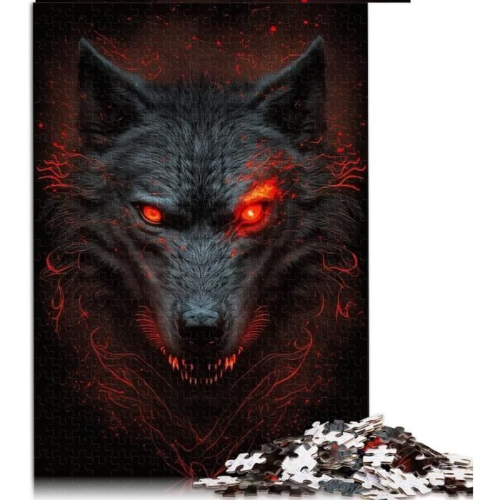 Puzzle Eurographics 1000 Pièces - Loup Gris (Gray Wolf), 68x48 Cm, Art Animalier, Fabriqué En Allemagne