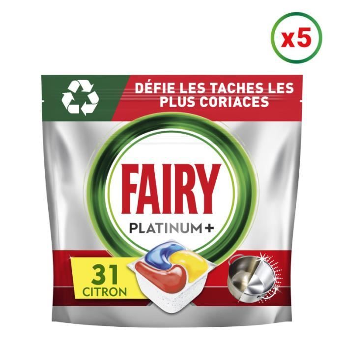 FAIRY Platinum Plus Lave-Vaisselle - 22 Tablettes
