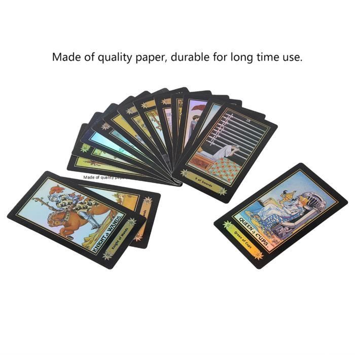 Miotlsy Cartes De Tarot Néon Cool – 78 Cartes Divinatoires Style Cyberpunk – Débutants & Experts, Cadeau Original