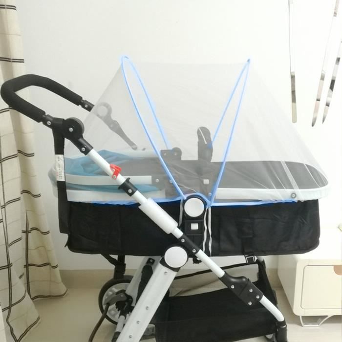 Moustiquaire Universelle Poussette Landau - Filet Anti-Moustique Complet Pour Nacelle Berceau Siège Auto - Protection Bébé