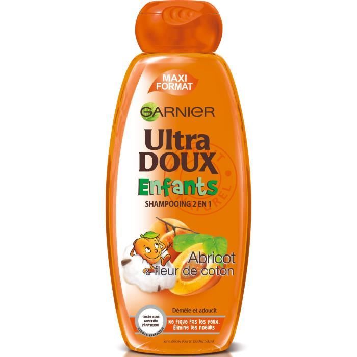 Shampooing Enfant GARNIER Ultra Doux Abricot et Fleur de Coton - 400 ml -  Cdiscount Au quotidien