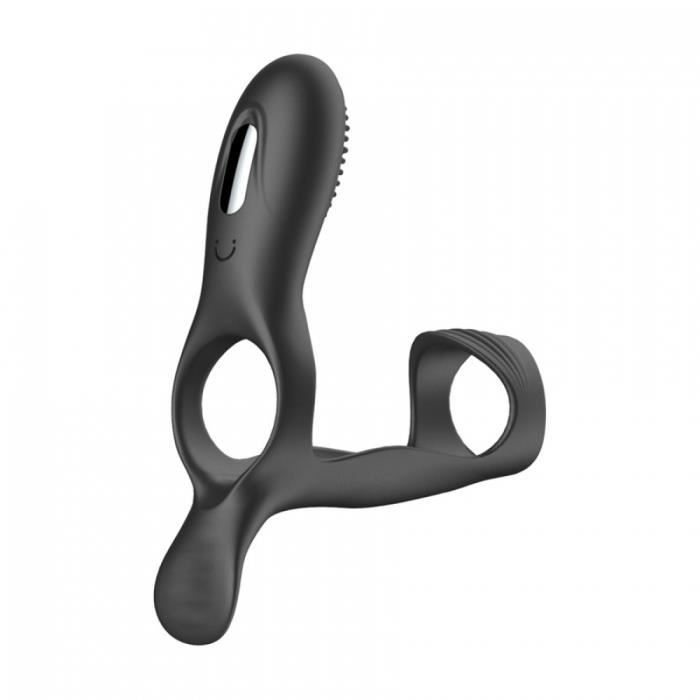 Gaine Vibrante Cage à Pénis Noir - Extenseur Prolongateur - Neuf LOVE AND VIBES