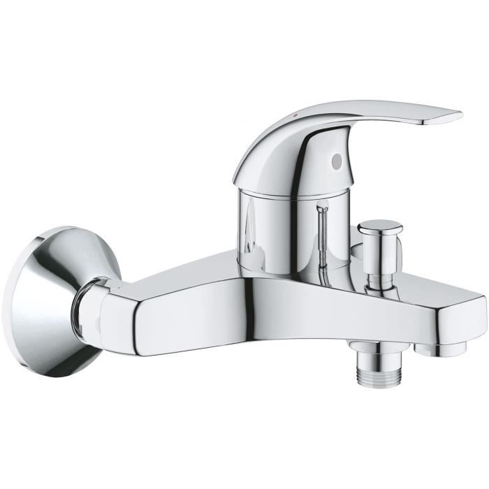 Mitigeur monocommande Bain / Douche - GROHE - Economie d'eau - Chromé