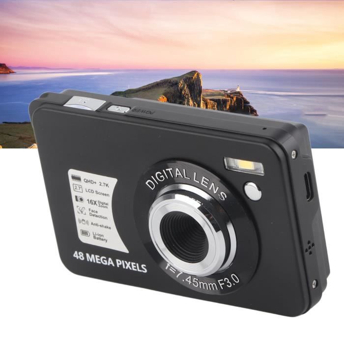 Appareil Photo Numérique, Mise à Niveau De L'Appareil Numérique 48MP 4K Avec écran De 2,4 Pouces, Joli Appareil Photo Numérique De Pointage Et De Prise De Vue Avec Zoom 16X