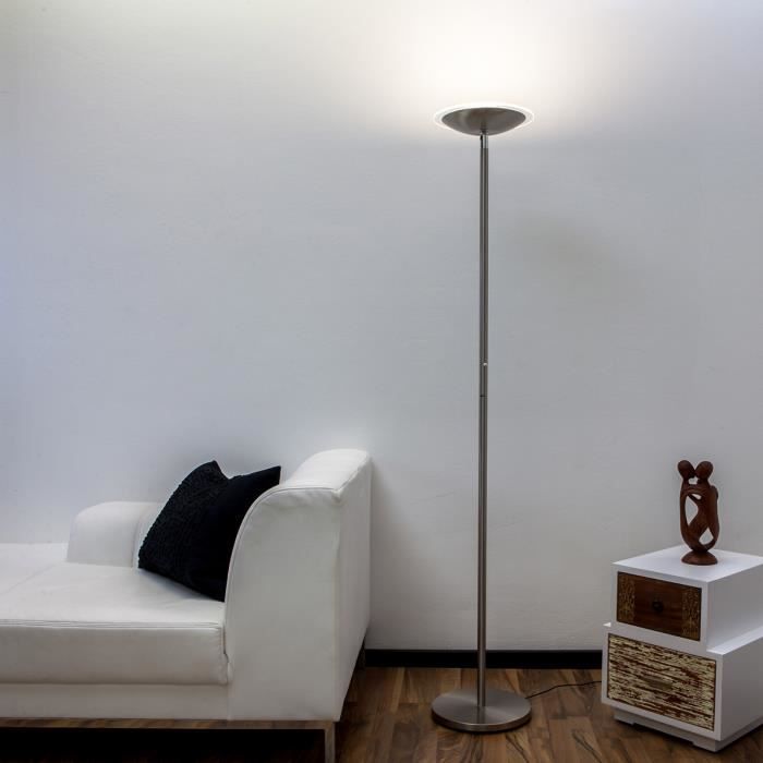 Lampenwelt lampadaire LED avec variateur d'intensité tactile à intensité  variable pour salon et salle à manger Malea - Cdiscount Maison