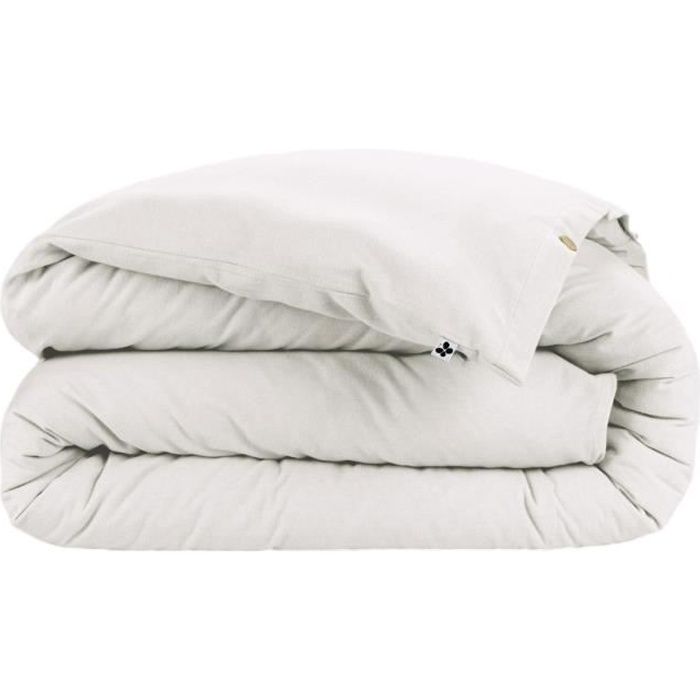 Ensemble de draps lit king Flanelle Gris pâle
