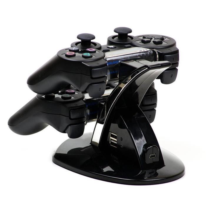 MP power Dual Docking Station pour Sony Playstation 3 PS3 Contrôleurs