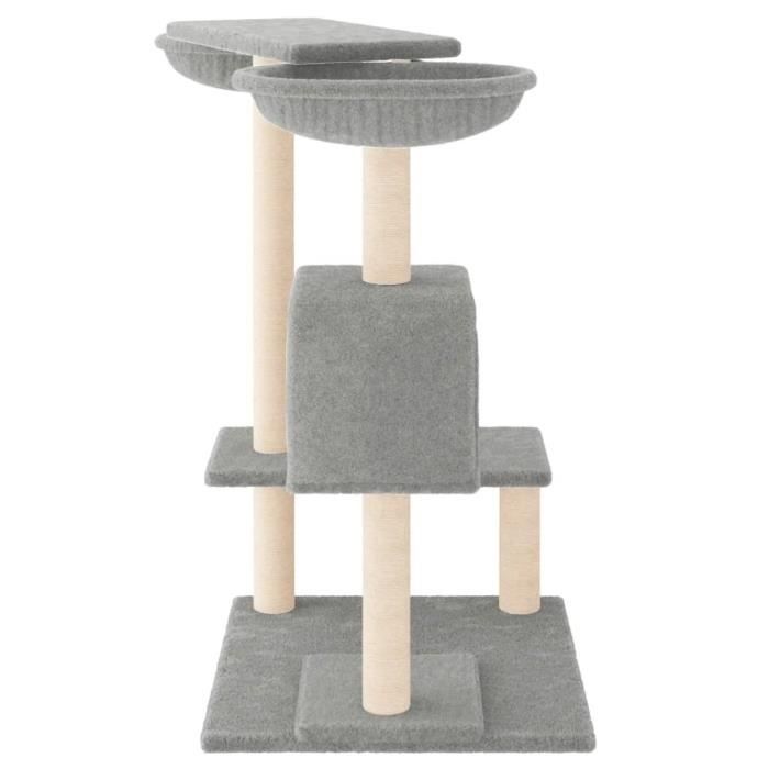 Arbre à chat - MOTHINESSTO - YY00284 - Gris clair - Bois d'ingénierie - 82 cm