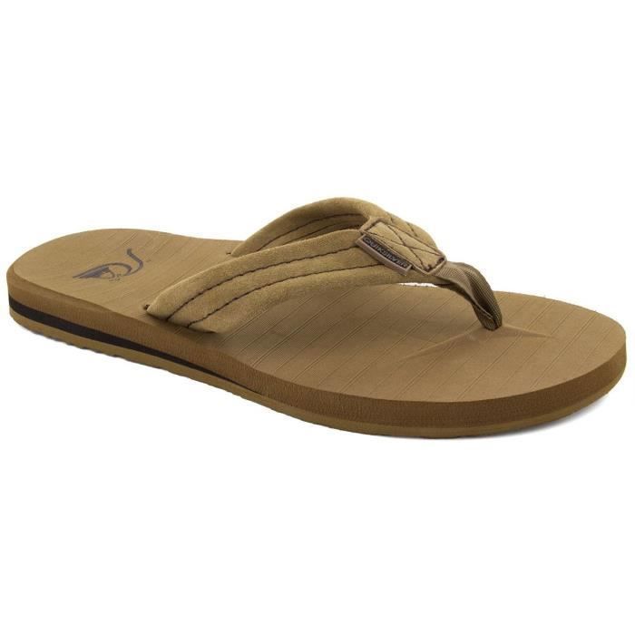 Tongs Homme Quiksilver Carver Suede TS Daim Confortable