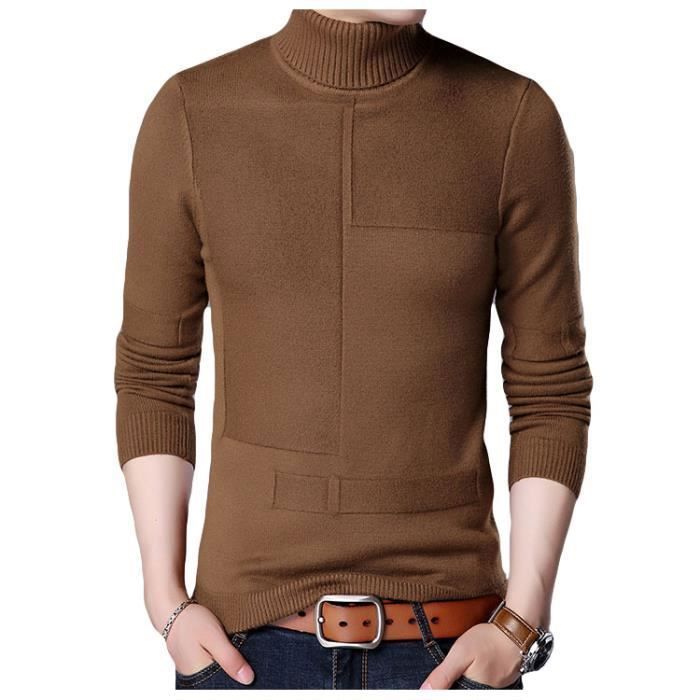 sous pull marron