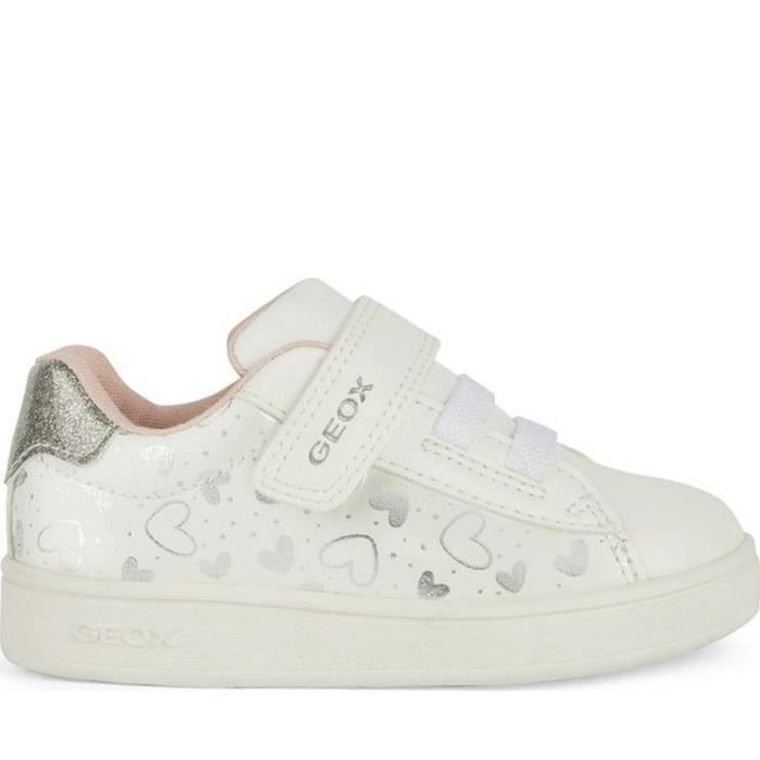 Geox Baskets - GEOX - ECLYPER SNEAKERS - Blanc - Synthétique - Plat