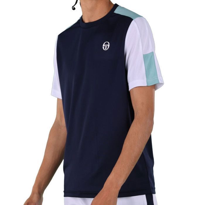 T-shirt Sergio Tacchini Iberis Homme – Bleu, Taille XS, Neuf Avec étiquette