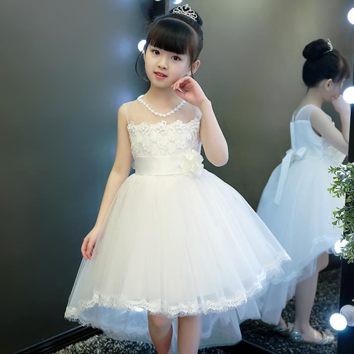 Robe Filles B b De Princesse En Blanche Blanc Cdiscount Pr t