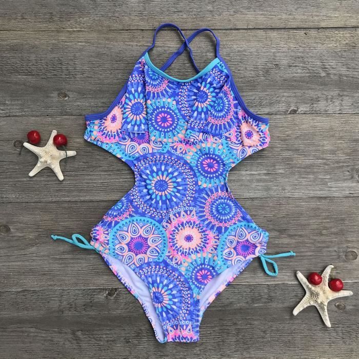 maillot de bain adolescents enfants filles imprimer maillot de bain une pièce de style africain maillots de bain de plage