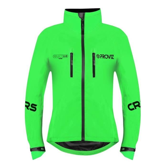 veste de cyclisme femme - proviz reflect360 crs - manches longues - vert - respirant