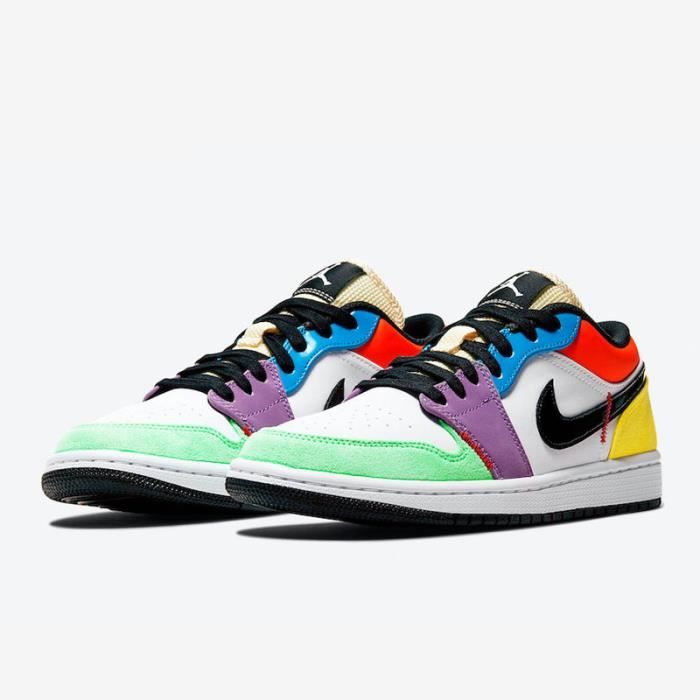 Basket Air-Jordan 1 Low Chaussure de Sport AJ 1 pour CZ3572-104 Homme Femme  Blanc - Cdiscount Chaussures