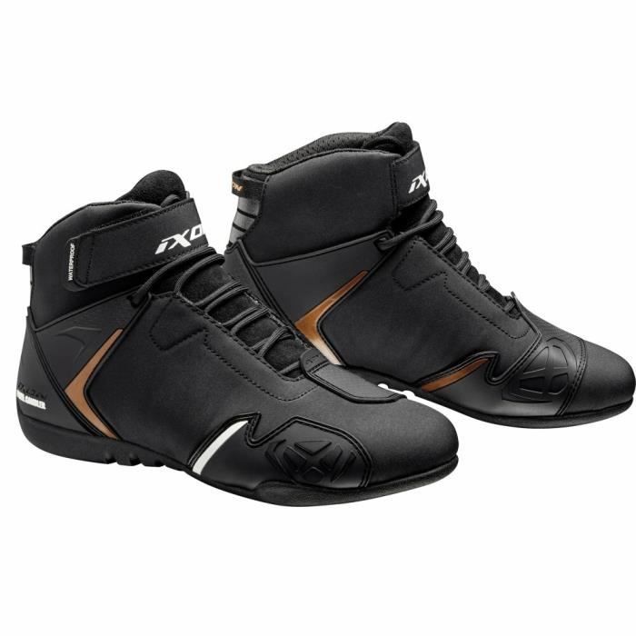 Chaussures moto femme Ixon gambler waterproof - noir/or - 37