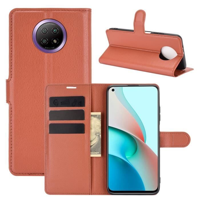 Étui Portefeuille Pour Xiaomi Redmi 9T - Neuf, Similicuir, Rose Fleuri