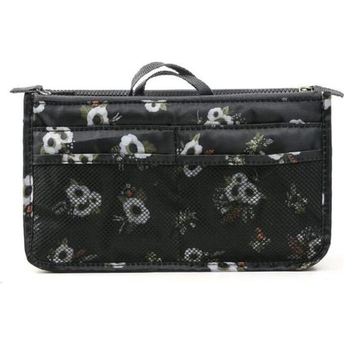 Organiseur de sac à main, Pochette Sac de Rangement intérieur pour Sac à Main ( Fleurs )