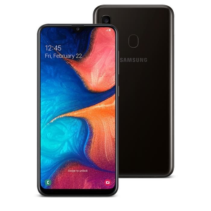 Vente Téléphone portable Galaxy A20 32 Go - Noir - Débloqué noir Garantie : 12 mois pas cher Vente Téléphone portable Galaxy A20 32 Go - Noir - Débloqué noir Garantie : 12 mois pas cher
